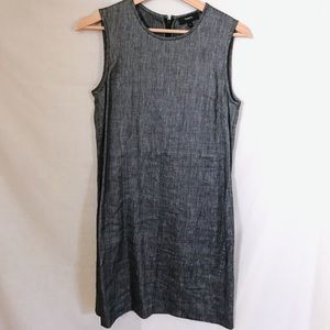 theory // gray threaded dress